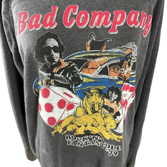 Recycled Karma Bad Company Rock N Roll Fantasy Sweatshirt - Picture 9 of 13